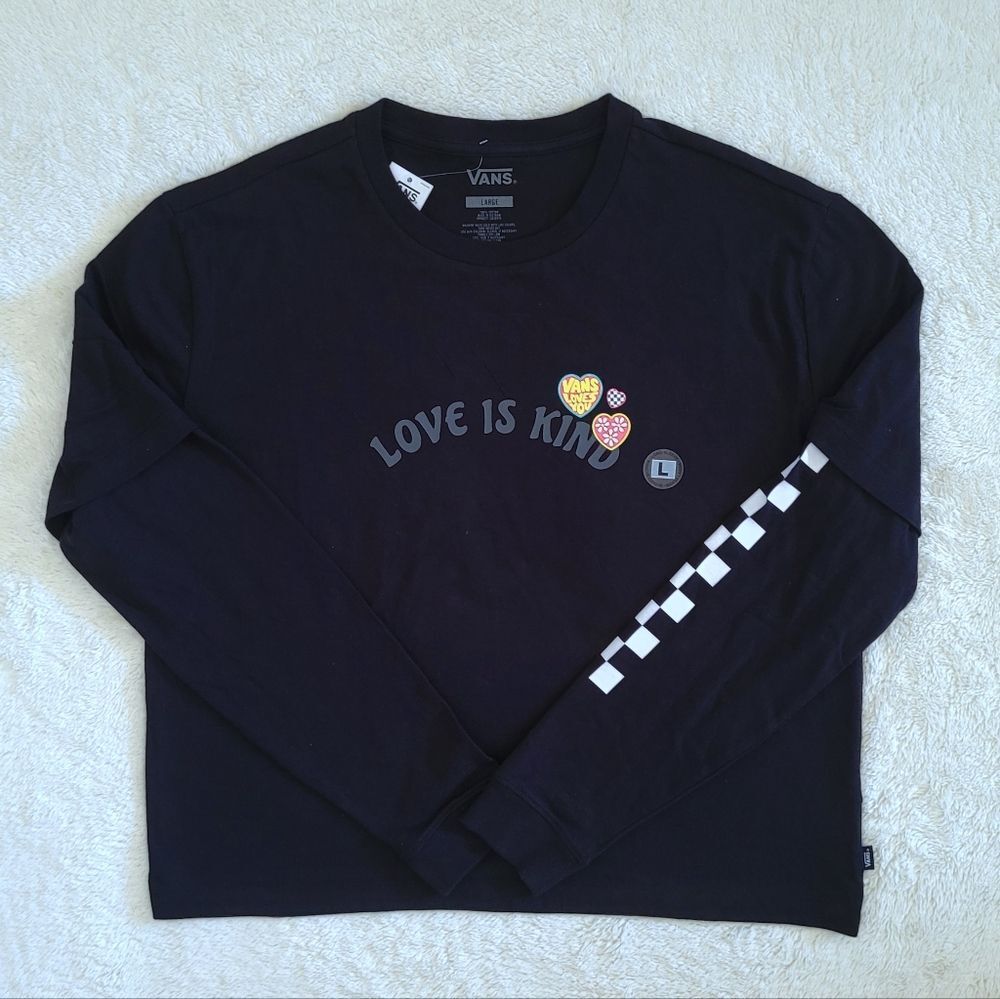 ✨️HP✨️ VANS🛹 "Love❤️ Is Kind" Long Sleeve Graphic Tee👕 - NWT - Picture 8 of 14